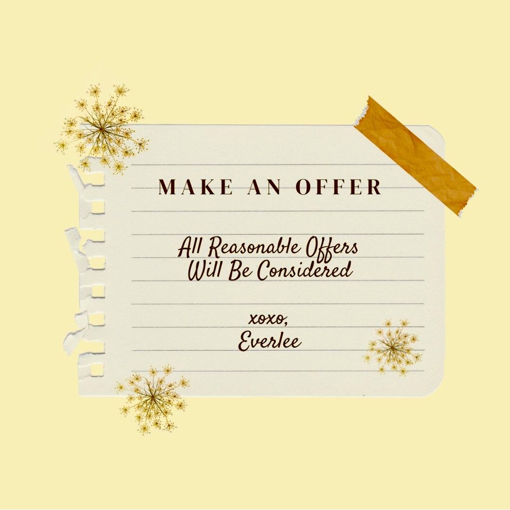 Open to offers!